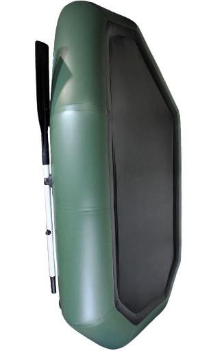 Лодка надувная гребная RING Thunder R-220LS F34, 950 плотность ПВХ, со слань-ковриком, светло-серая