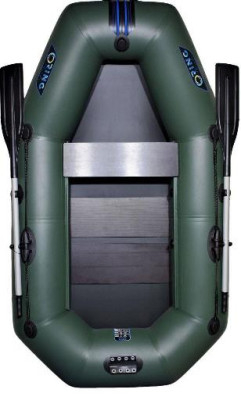 Лодка надувная гребная RING Thunder R-220LS F34, 950 плотность ПВХ, со слань-ковриком, светло-серая